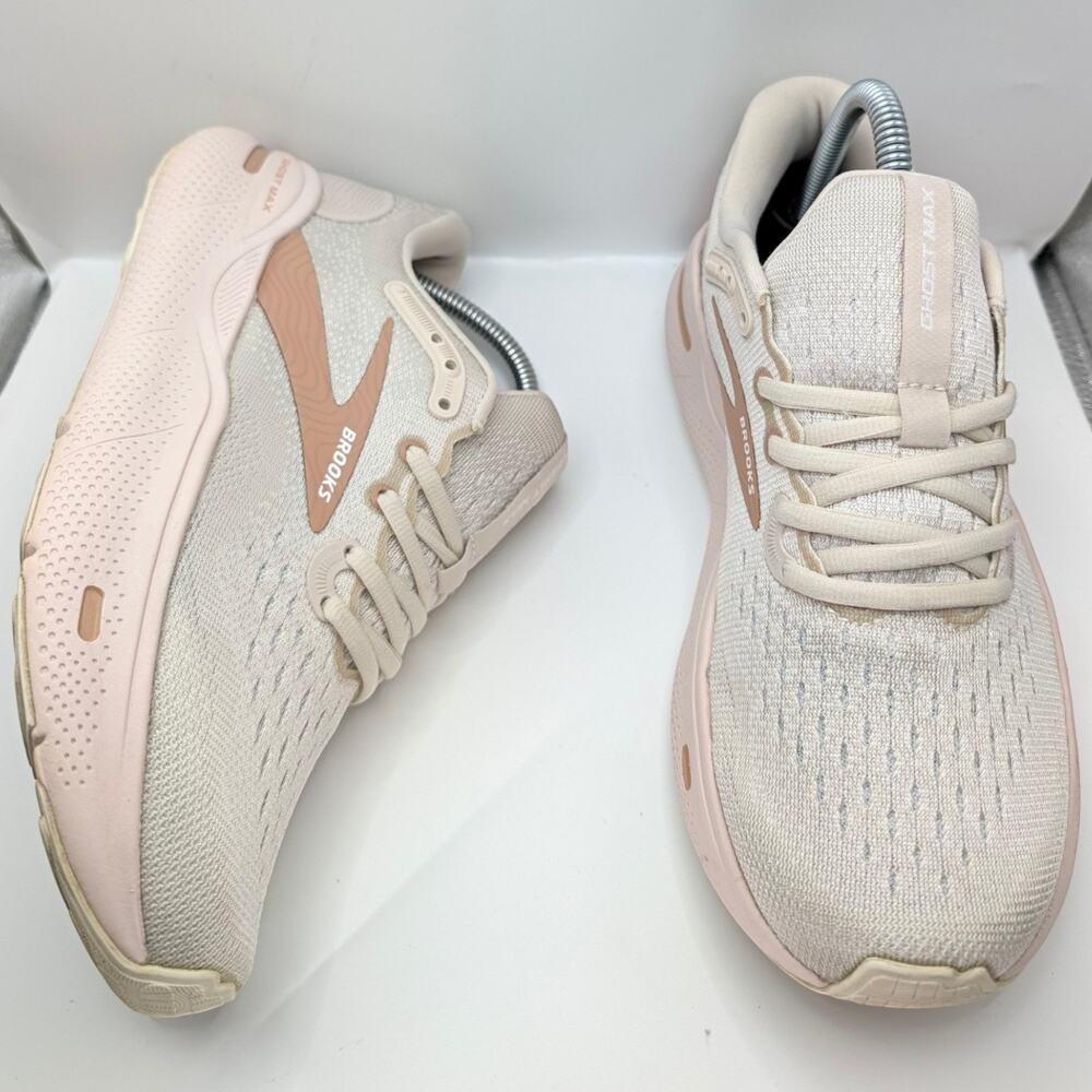 Brooks Ghost Max Faded Rose Rosette Womens 8.5 Medium B UK 6.5 Running Shoes - Picture 2 of 10